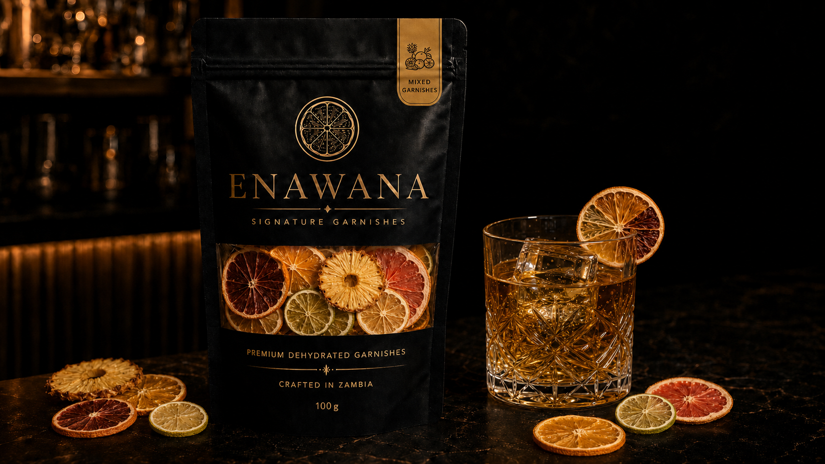Mixed Dehydrated Fruit Garnishes (100g)
